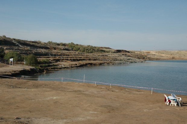 Dead Sea Descending shoreline