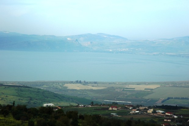 Overlooking the Sea of Galilee