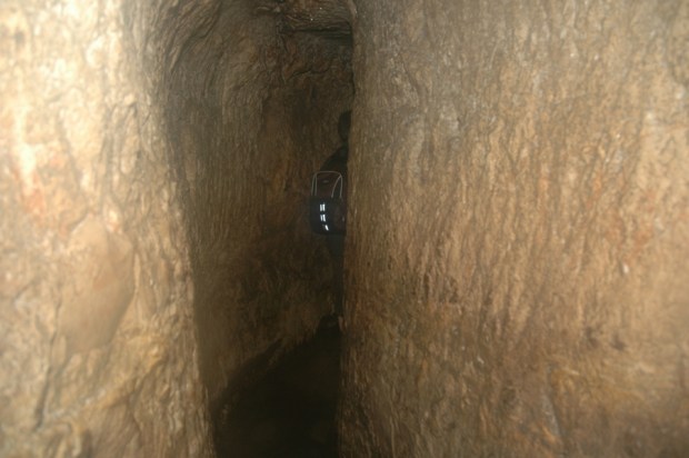 Through Hezekiah's tunnel