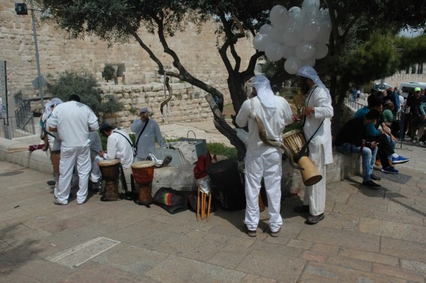 The musicians take five