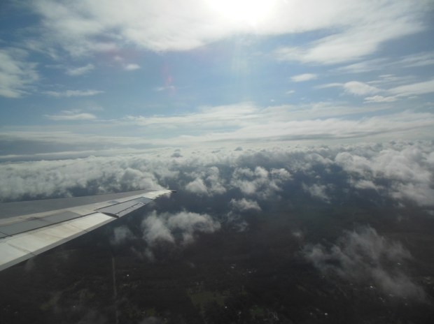 Somewhere above the eastern seaboard