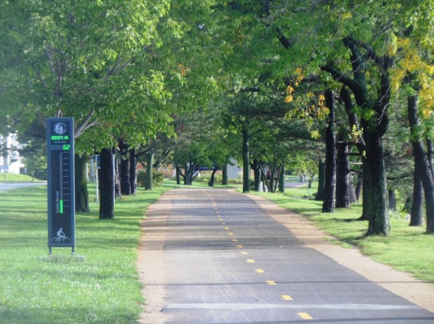 I was number 63. On a normal  morning the ride counter would be five times this number.