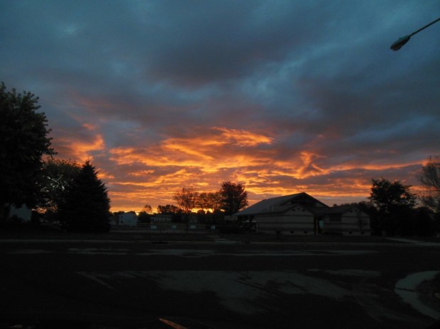 Sunrise over Wisconsin