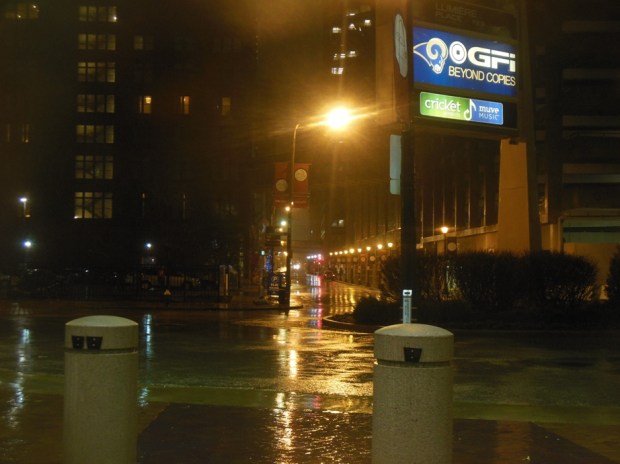 Wet St. Louis streets