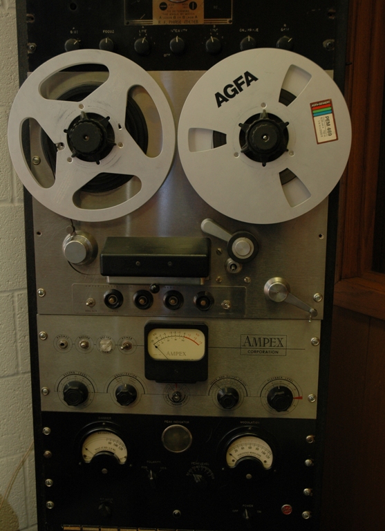 Ampex recorders like this were still standard equipment at radio stations back then. 