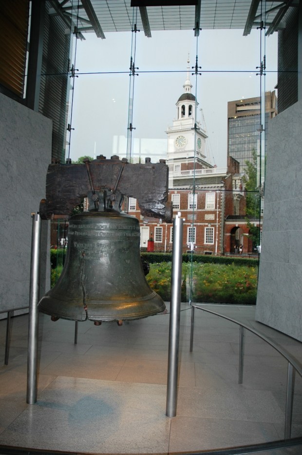 the Liberty Bell and Independence Hall.