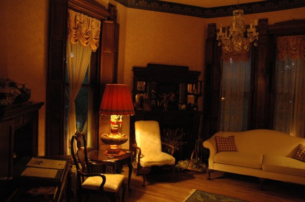 The Victorian theme was on view throughout the house,