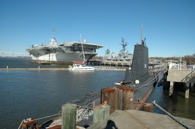  the USS Clamagore, a submarine, and the USS Laffey, a destroyer. 