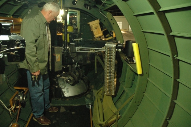  the waist gunner station inside the B-17.
