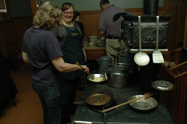 melted butter on the stove