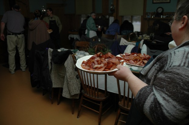 And then the bacon arrived.