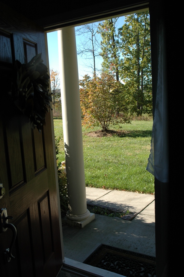 I was glad to walk through the door to Sara's house. 