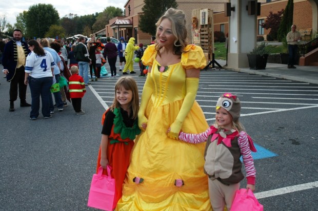 Right away we saw a princess. 