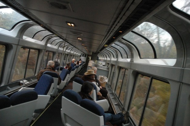 The next morning I finally got some time in the lounge car to watch some scenery. 