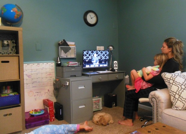 Not everyone was feeling healthy, so we watched the church service via the internet live stream.