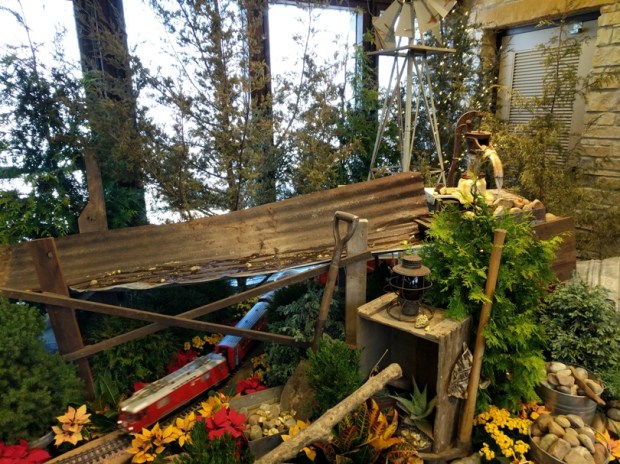 Every year members of the Wisconsin Garden Railway Society set up a display at Olbrich Gardens. 