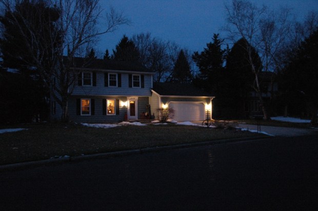 I walked out the front door