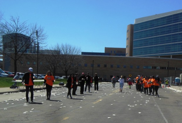 the water station came into view