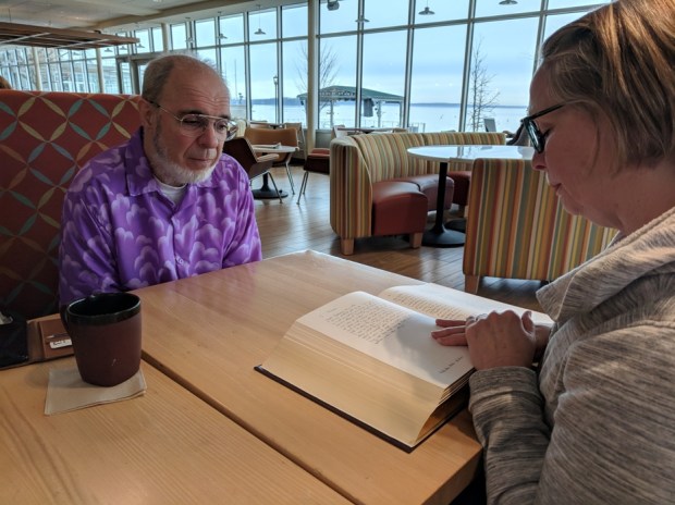 my friends Len and Patricia, reading through the book of Hosea,