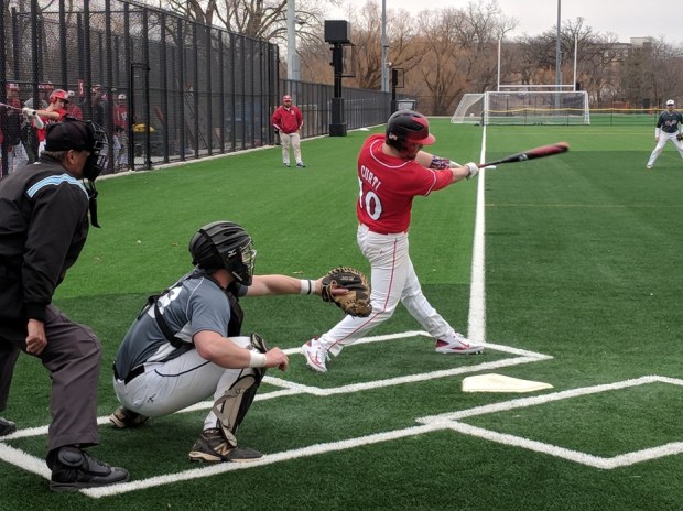Stopped for a few minutes to watch the Badger baseball team.