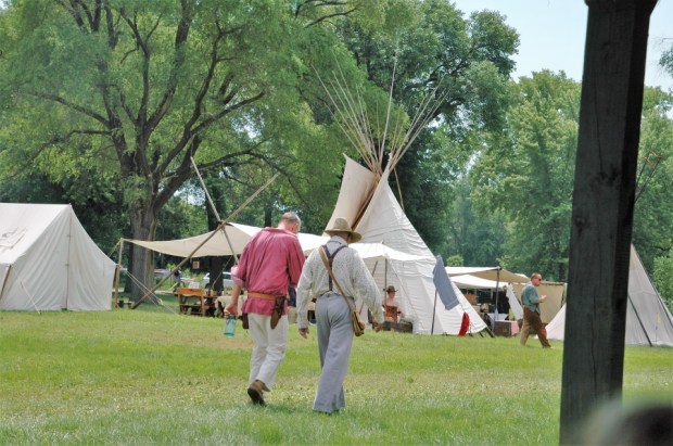 One of the most interesting things about the Rendezvous are the people and their "authentic" costumers.