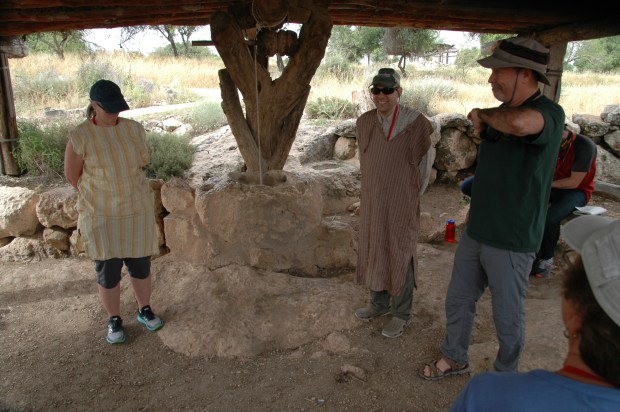 The ancient well helped Yair illustrate the story of Isaac and Rebecca