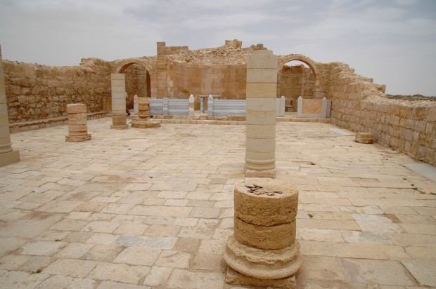 The Byzantine church of St. Theodorous at Avdat. 