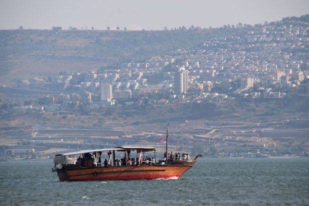 Kibbutz Ginosar is also where we boarded our board for a ride on the Sea of Galilee.