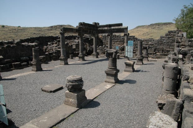 Then on to another synagogue in a city criticized by Jesus, Chorazim. 