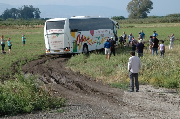We were hoping to see El Araj, one of the two sites currently vying to be identified as the biblical Bethsaida