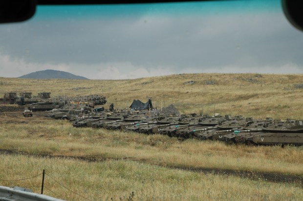 Soon we saw the tanks.