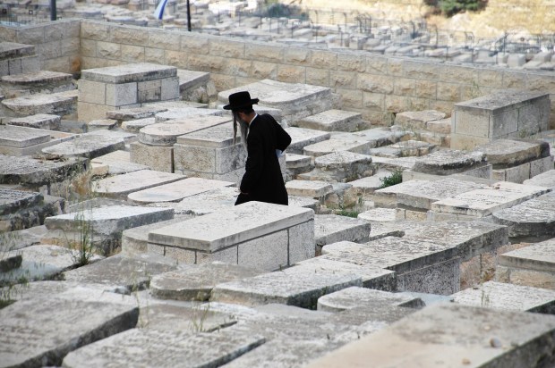 We walked on down further past the many graves in the Jewish cemetery. 