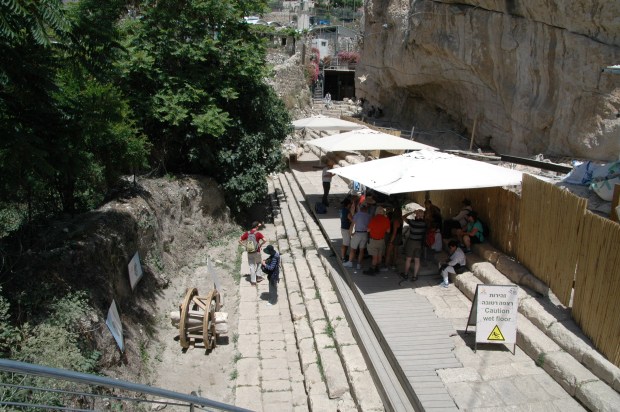 At the end of Hezekiah's Tunnel is the Pool of Siloam,