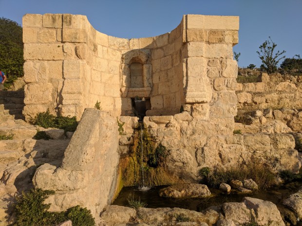 recently excavated Byzantine Church site at Nahiya Spring.