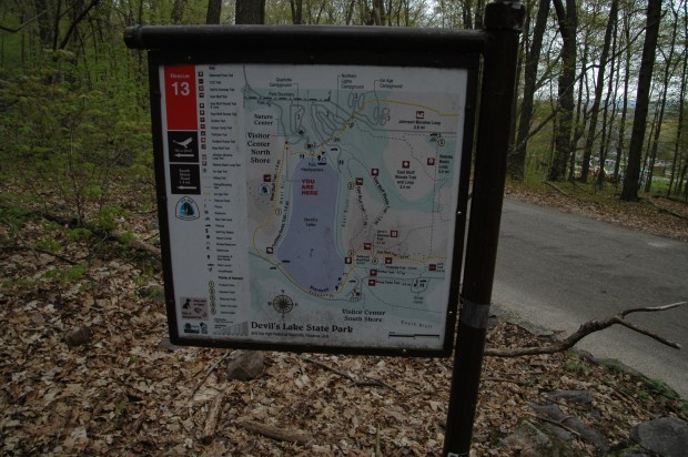 the trails of Devil's Lake State Park
