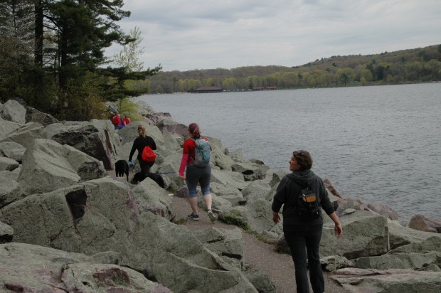 we took the Tumbled Rocks trail back along the western shore,