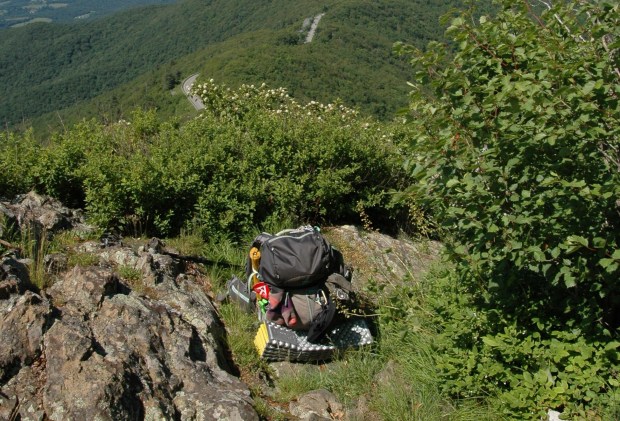 She carried everything she needed on her back.