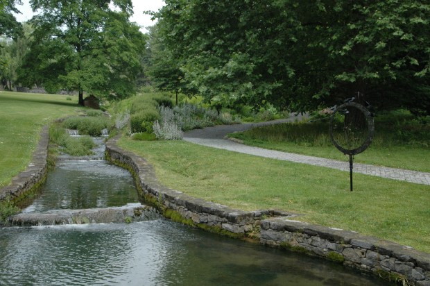 There are lots of paths through the beautiful gardens.
