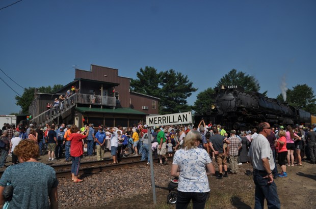 Merrillan, where the 4014 was scheduled to stop for 45 minutes.