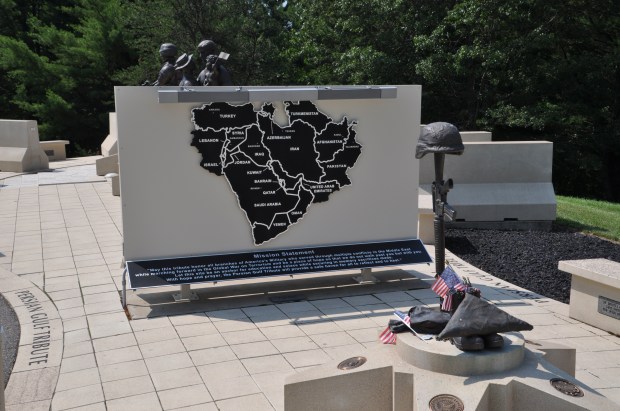 There are memorials to a number of conflicts, including the conflicts in the Middle East in recent years.