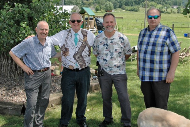 It's always good when brothers can get together: Me, Keith, Jim, and Galen.