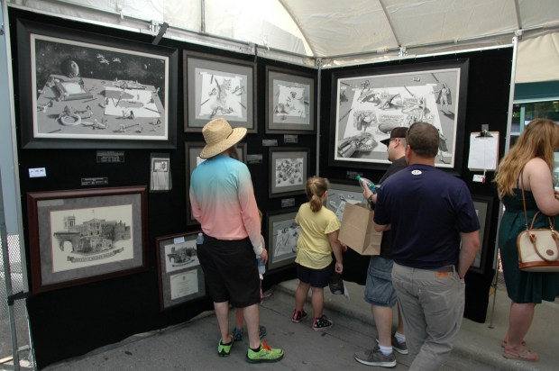 Artists use amazing technology these days, and sometimes something as simple as a pencil. 