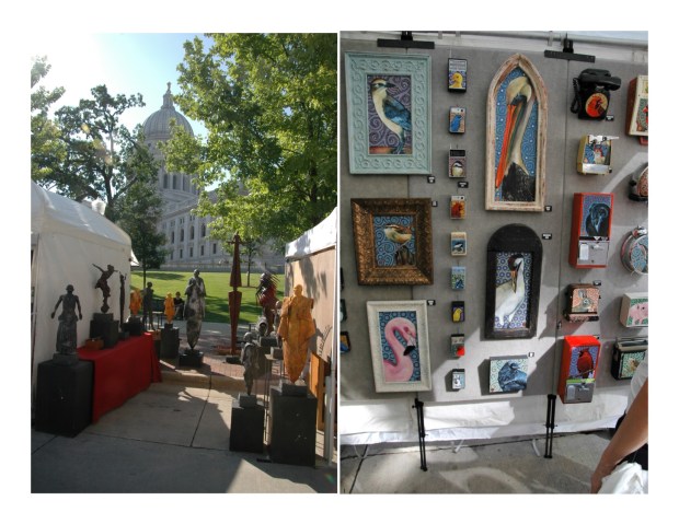 Sculpture may not be quite as common as photography but creativity abounds.