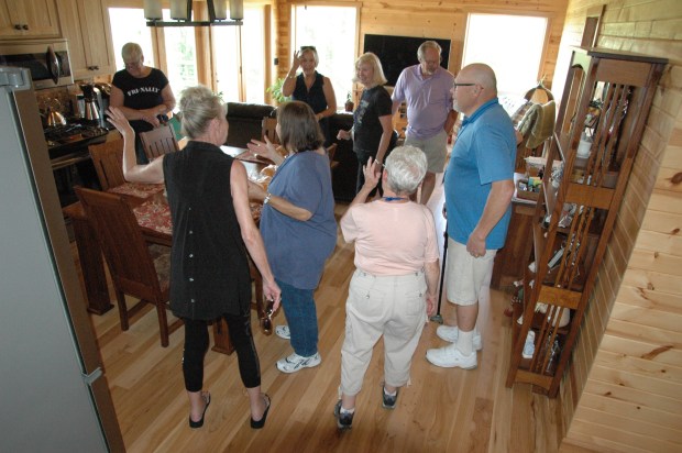 The house is beautiful, wood paneling everywhere. Rick did most of the work himself. 