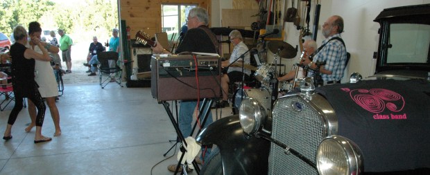 Rick's oversized garage. 