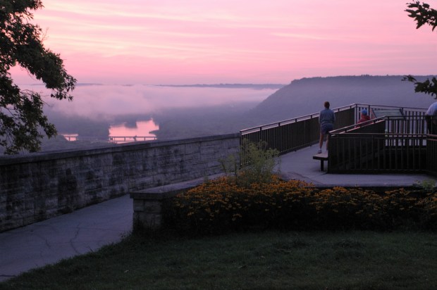 The view just before the sunrise next morning was pretty nice