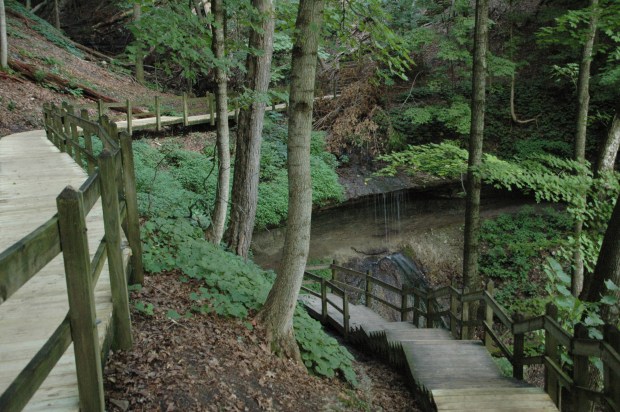 The trail led to Bridal Veil Falls. 