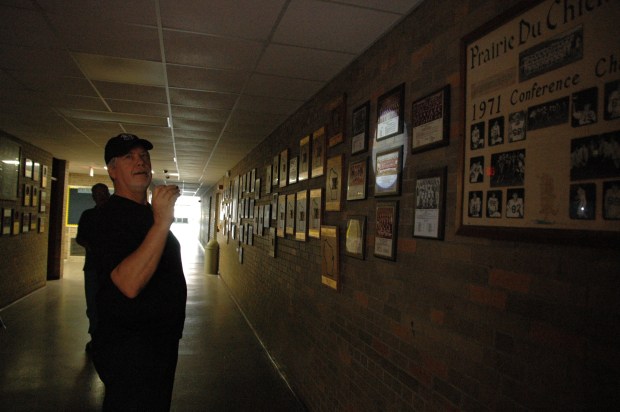 A few other exploits from our era were still on display in a dark hallway. 