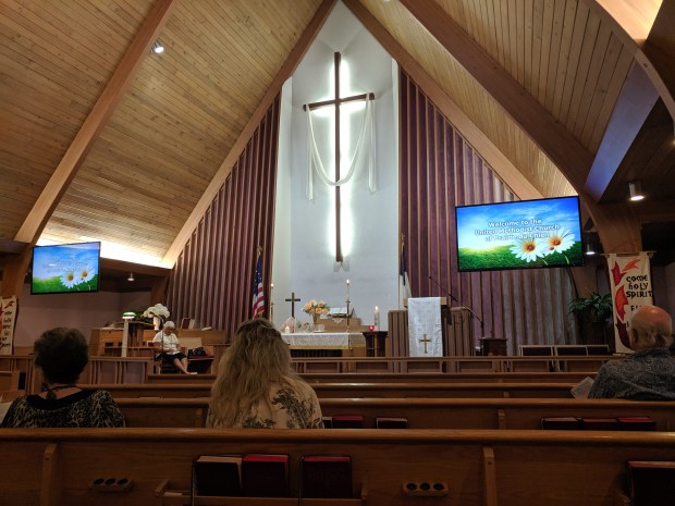 The next morning I attended services at the church across the street from the high school, a church I remember well. 