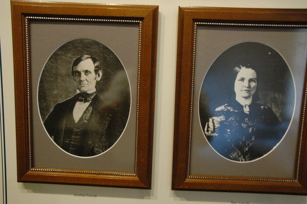 Mr. Lincoln didn't have a beard when he lived here.